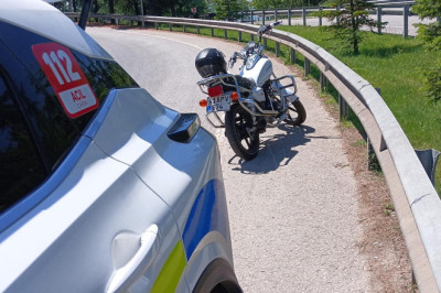 Motosikletten Düşen Sürücü Yaralandı