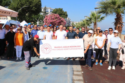 Çiftlikköy’de Sağlıklı Hayat Yürüyüşü