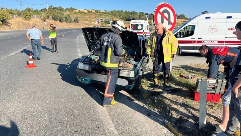 Sugören Kavşağındaki Kazada 2 Kişi Yaralandı