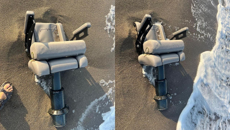 Marmara Denizi'nde Parçalanmış Şekilde Bulunan Yatın Koltuğu Çanakkale'de Karaya Vurdu