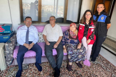 Kahraman Gaziler Evlerinde Ziyaret Edildi