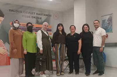 Yalova Eğitim ve Araştırma Hastanesi’nden Gebe Okulunda Eşli Eğitim