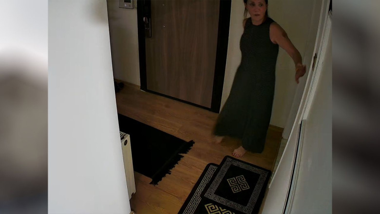 Güllü'nün Düşmeden Önce Ev İçi Kamerasının Görüntülerinin Tamamı Ortaya Çıktı