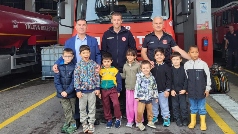Minik Öğrencilerden İtfaiye Ziyareti
