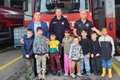 Minik Öğrencilerden İtfaiye Ziyareti