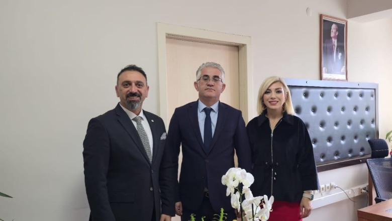 UZMANLAR EĞİTİM KURUMLARINDAN İL MİLLÎ EĞİTİM MÜDÜR YARDIMCISI MEHMET KALKAN’A HAYIRLI OLSUN ZİYARETİ