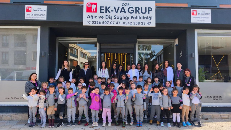 Uğur Okulları Anasınıfından EK-VA Ağız ve Diş Sağlığı Polikliniğine Anlamlı Ziyaret