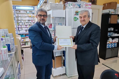 Kadıköy Aile Sağlığı Merkezi Bağışçısına Teşekkür Belgesi