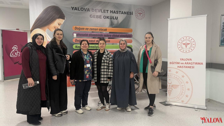 Yalova Eğitim ve Araştırma Hastanesi’nde Gebelere 3. Tur Eğitim Tamamlandı