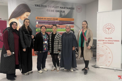 Yalova Eğitim ve Araştırma Hastanesi’nde Gebelere 3. Tur Eğitim Tamamlandı