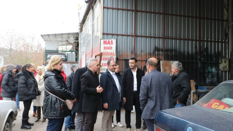 CHP’DEN SANAYİ SİTESİ’NE ESNAF ZİYARETİ