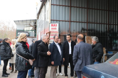 CHP’DEN SANAYİ SİTESİ’NE ESNAF ZİYARETİ