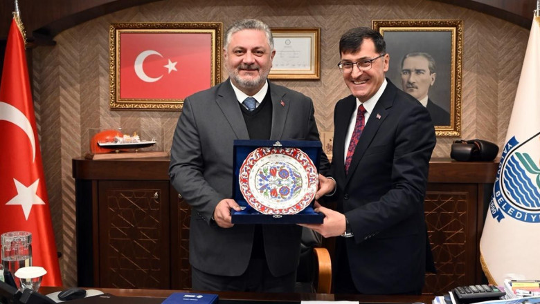 Başkan Gürel’den Başkan Kahveci’ye Ziyaret Teşekkürü