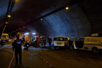 Orhangazi Tüneli’nde Gerçeği Aratmayan Kaza ve Yangın Tatbikatı