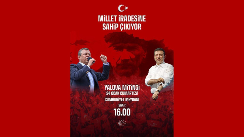 Özgür Özel’in Miting Saati Değişti