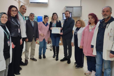 Çınarcık Devlet Hastanesi’nde Sağlık Çalışanlarına Teşekkür Belgesi