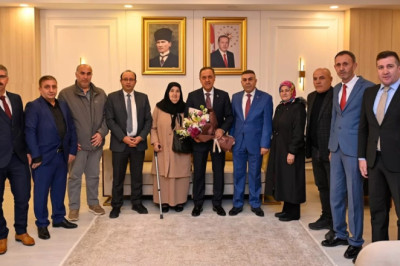 ŞEHİT AİLELERİ DERNEĞİ’NDEN VALİ USTA’YA ZİYARET