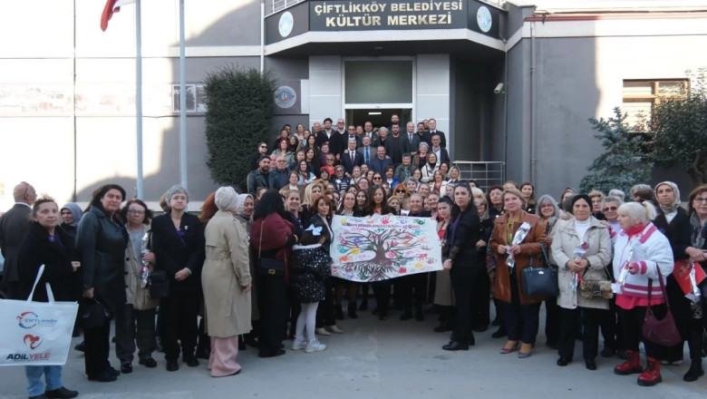 ÇİFTLİKKÖY’DE 8 MART’IN ALTI ÇİZİLDİ