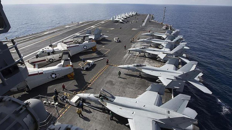 Trump, binlerce askeri bölgeye yığıyor! ABD'nin 3. uçak gemisi yola çıktı!