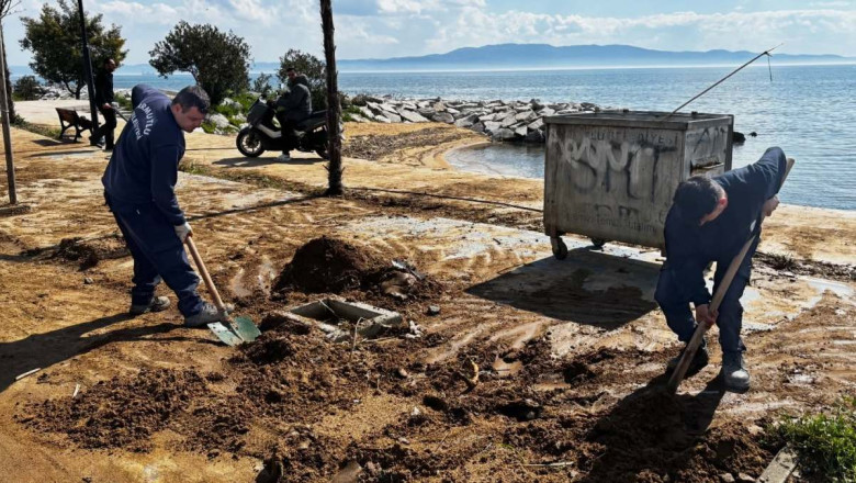 YAĞIŞ SONRASI ARMUTLU’DA SEFERBERLİK
