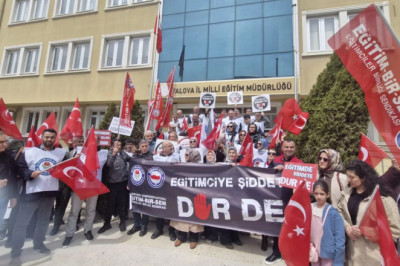 ‘EĞİTİMCİYE ŞİDDETE DUR DE’
