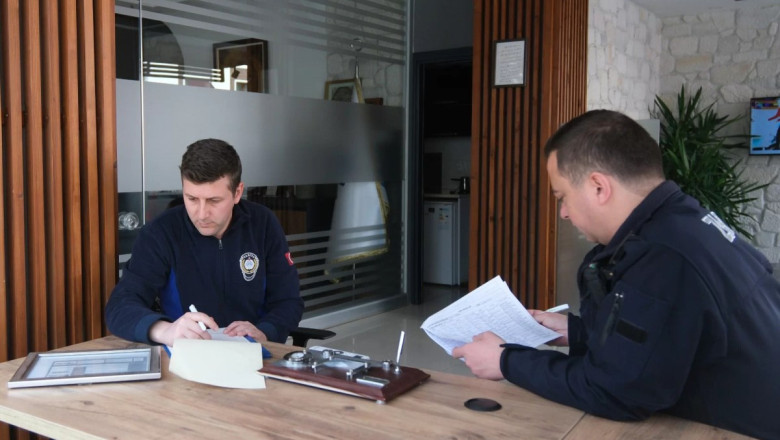 ÇİFTLİKKÖY ZABITASI RUHSAT DENETİMLERİ İÇİN SAHADA