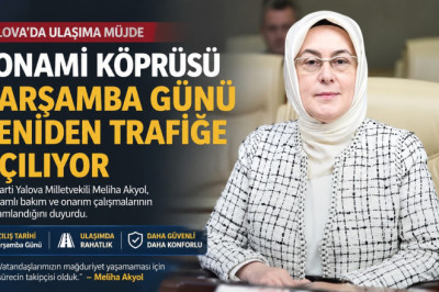 Tonami Köprüsü Çarşamba Günü Yeniden Trafiğe Açılıyor