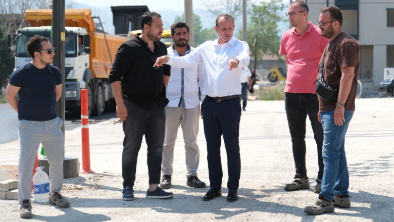 ASFALTLAMA ÇALIŞMALARINI YERİNDE DENETLEDİ