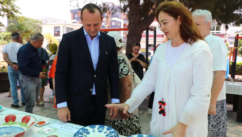 ÇİNİ KURSU SERGİSİ SANATSEVERLERLE BULUŞUYOR