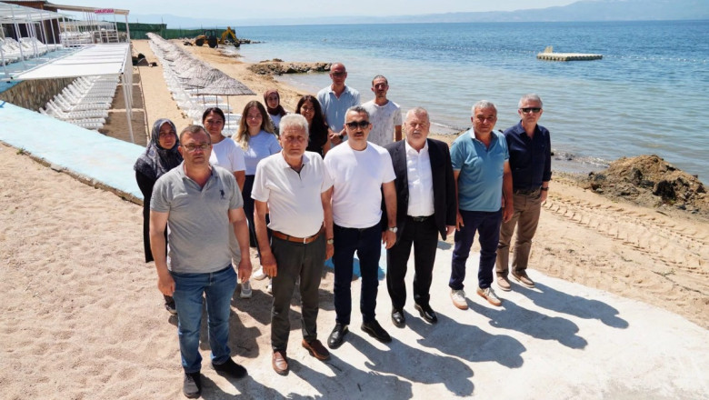 KADINLAR PLAJI’NDA SEZON HAZIRLIKLARI YERİNDE İNCELENDİ