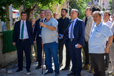 VALİ USTA, BAYRAKTEPE’DE İNCELEMELERDE BULUNDU