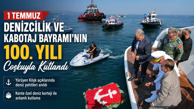 Yalova’da Kabotaj Bayramı’nın 100. Yılı Coşkuyla Kutlandı: Denizlerde Egemenliğin Asırlık Gururu
