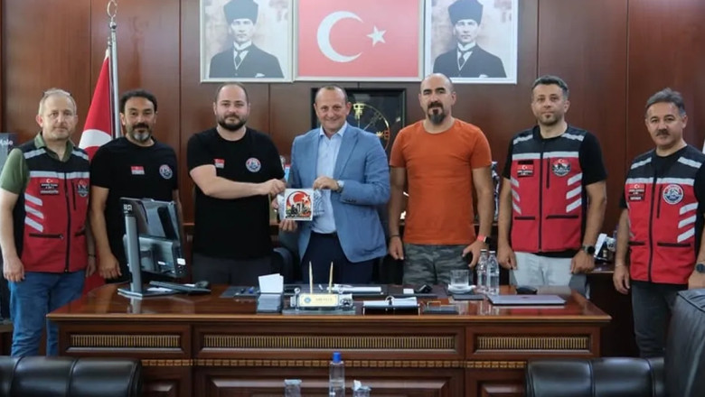 Yalova Motosiklet Derneği'nden Çiftlikköy Belediyesi'ne ziyaret