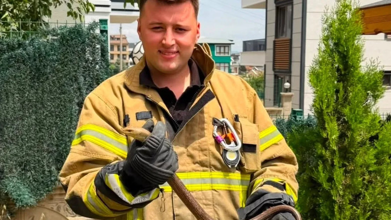 Çiftlikköy’de oluklu kertenkele paniği