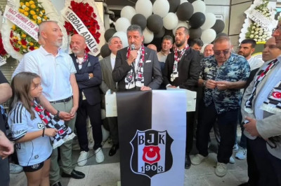 Yalova Beşiktaşlılar Derneği'nin yeni lokali görkemli bir törenle açıldı