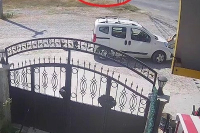 Katliam gibi kaza güvenlik kamerasında