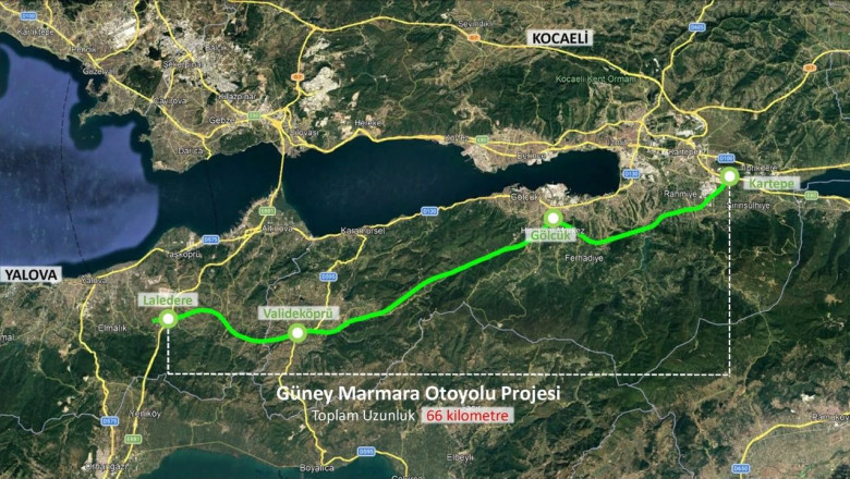 Kocaeli-Yalova Otoyolu'nda Planlar Onaylandı
