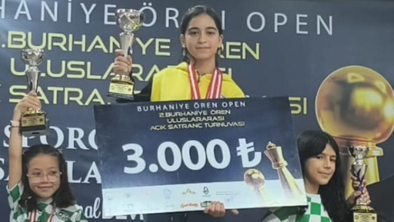 UZMANLAR KOLEJİ ÖĞRENCİSİ ELİF AYZA SARIKAYA'DAN BURHANİYE'DE ÜÇLÜ ZAFER