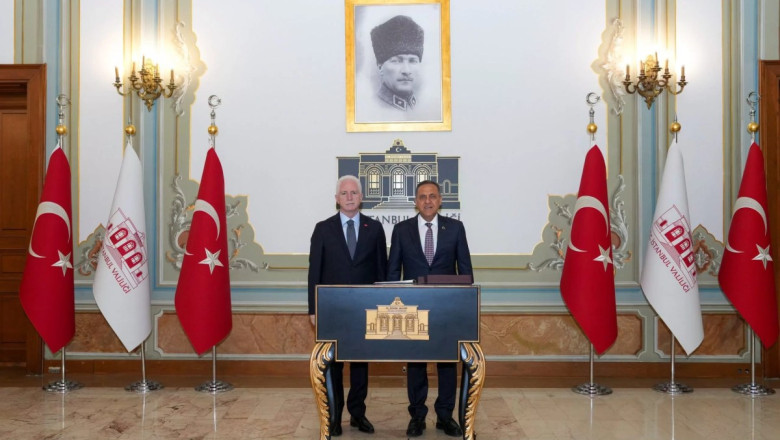 VALİ USTA’DAN İSTANBUL VALİSİ DAVUT GÜL’E ZİYARET