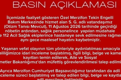 Otizmli 32 yaşındaki vatandaşın ölümünde inceleme başlatıldı