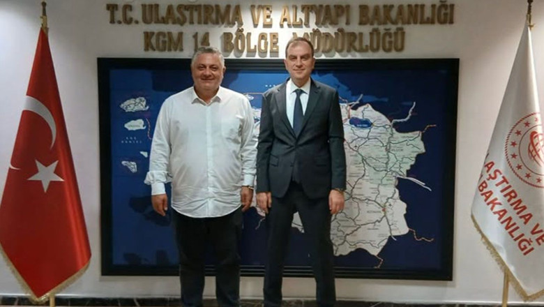 Gürel, Karayolları Bölge Müdürü Güneş ile Ulaşımı Görüştü