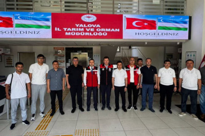 Özbekistan Heyeti, Yalova İl Tarım ve Orman Müdürlüğü’nü ziyaret etti