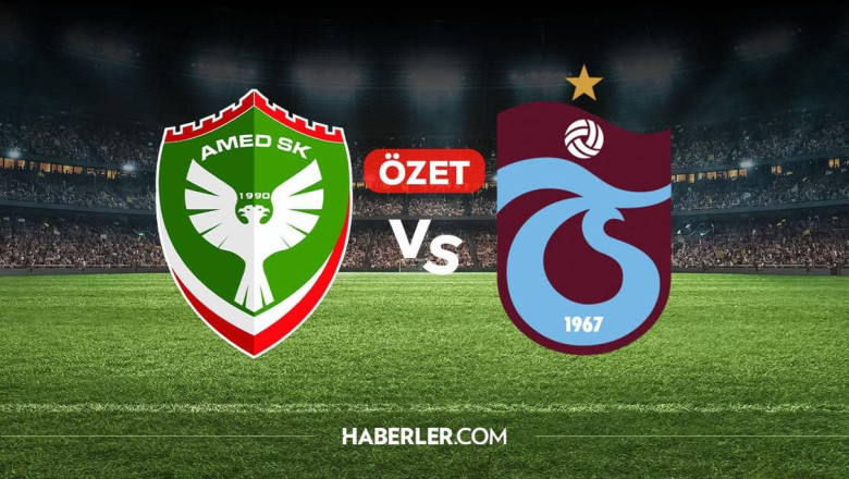 Amedspor Trabzonspor maç özeti ve golleri! (2-1) Amedspor Trabzonspor kaç kaç bitti, golleri kim attı?