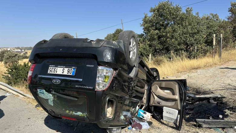 Uşak'ta Takla Atan Otomobilin Sürücüsü Hayatını Kaybetti
