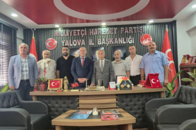 İHSAN BARUTÇU’DAN MHP YALOVA İL BAŞKANLIĞI’NA ZİYARET