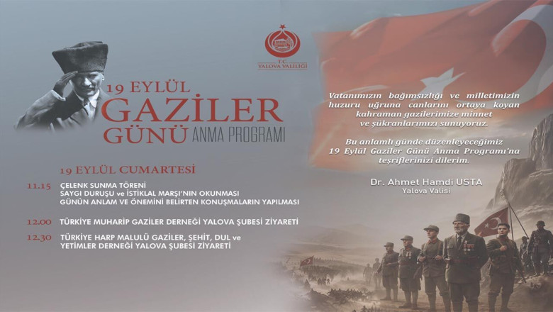 Yalova’da Gaziler Günü Programı Değişti