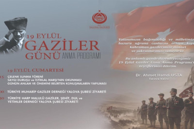 Yalova’da Gaziler Günü Programı Değişti