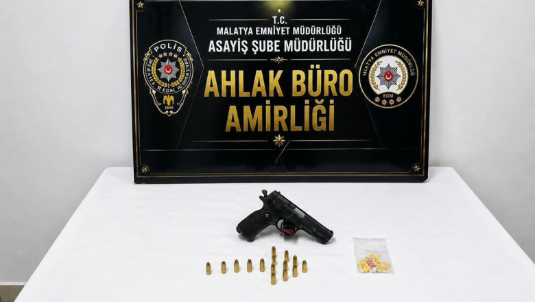 Malatya'da eğlence denetiminde 4 iş yeri mühürlendi, ruhsatsız tabanca bulundu