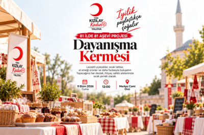 Kızılay Kadın Yalova’dan Dayanışma Kermesine Davet